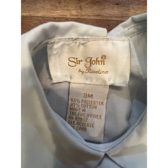 Vintage Sir John Baby Infant Train EmbroideredCollared Romper Size 3 Months - Picture 3 of 6